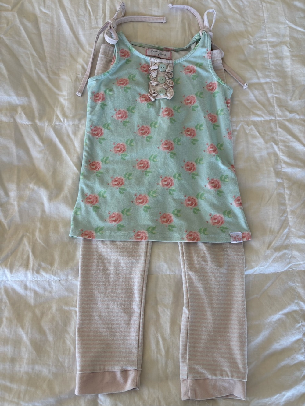4T SweetHoney girls sleep pajama shirt pants set